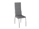 Комплект стульев Юджин (4 шт), хром рогожка серая от производителя
