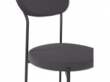 Комплект стульев Стивен (2 шт), черный велюр графитовый фото