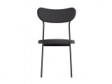 Комплект стульев Стивен (2 шт), черный велюр графитовый недорого