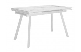 Кухонный стол DikLine SKA125 Керамика Белый мрамор/подстолье /опоры