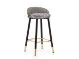 Kardial gray / black Барный стул недорого