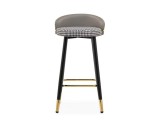 Kardial gray / black Барный стул недорого