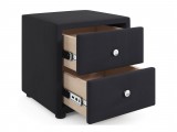 Мягкие прикроватные тумбы Cubo (темный комплект 2 штуки) распродажа