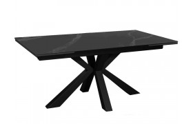 Стол для кухни DikLine SFE160 Керамика Черный мрамор/подстолье /опор