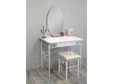 Стол дамский МК-8 с ящиком, ММД303, Белый распродажа