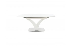 Стол на кухню Нотр Дам MODERNE стекло OPTIWHITE 1400(1800)*850, Белый