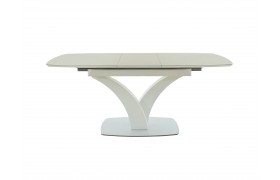 Кухонный стол Нотр Дам MODERNE стекло OPTIWHITE 1400(1800)*850, Капучино