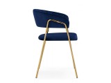 Kamelia 1 dark blue / gold Стул на металлокаркасе купить