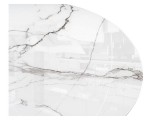 Абилин 100х76 белый мрамор / белый Стол стеклянный недорого