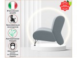 Мягкое дизайнерское кресло Pati серый купить