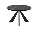 Стол DikLine SKK110 Керамика Черный мрамор/подстолье черное/опор фото