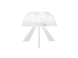 Стол DikLine SFU140 стекло белое мрамор глянец/подстолье белое/о купить
