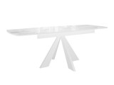 Стол DikLine SFU140 стекло белое мрамор глянец/подстолье белое/о от производителя