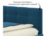Односпальная кровать-тахта Bonna 900 с защитным бортиком синяя и от производителя