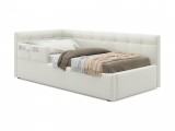 Односпальная кровать-тахта Bonna 900 с защитным бортиком бежевая недорого