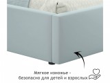 Односпальная кровать-тахта Bonna 900 с защитным бортиком мята па недорого