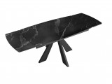 Стол DikLine SFU140 стекло черное мрамор глянец/подстолье черное недорого