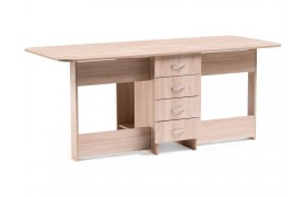 Кухонный стол Глория 606 М ящиками дуб деревянный