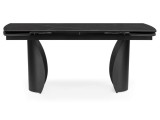 Готланд 160(220)х90х79 черный мрамор / черный Керамический стол купить