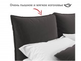 Мягкая кровать Fly 1400 шоколад с ортопедическим основанием от производителя