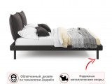 Мягкая кровать Fly 1400 шоколад с ортопедическим основанием фото
