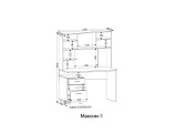 Стол компьютерный МАКСИМ-1, Ясень Анкор Светлый от производителя