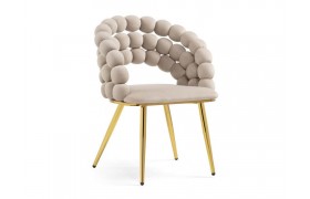 Компьютерное кресло Ball beige / gold Стул на металлокаркасе
