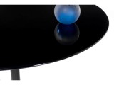 Tulip 90 black glass Стол стеклянный купить