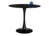 Tulip 90 black glass Стол стеклянный недорого