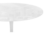 Tulip 90 super white glass Стол стеклянный распродажа