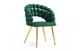 Компьютерное кресло Ball green / gold Стул на металлокаркасе
