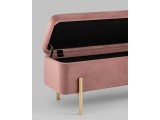 Банкетка STOOL GROUP Болейн с ящиком Велюр розовый недорого