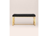 Банкетка-скамейка Stool Group БРУКЛИН Вельвет черный/Сталь золот распродажа