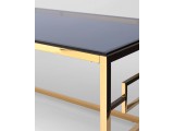 Журнальный стол Stool Group БРУКЛИН 120х60 Стекло smoke/Сталь зо купить