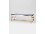 Журнальный стол Stool Group БРУКЛИН 120х60 Стекло smoke/Сталь зо распродажа
