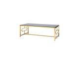 Журнальный стол Stool Group БРУКЛИН 120х60 Стекло smoke/Сталь зо недорого