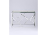 Консоль Stool Group АРТ ДЕКО 120х40 Прозрачное стекло/Сталь сере от производителя