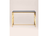 Консоль Stool Group БРУКЛИН 120х40 Стекло smoke/Сталь золото купить