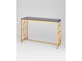 Консоль Stool Group БРУКЛИН 120х40 Стекло smoke/Сталь золото распродажа