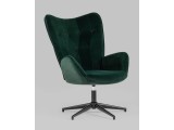 Кресло Stool Group Филадельфия Велюр изумрудный/Ножка черная от производителя