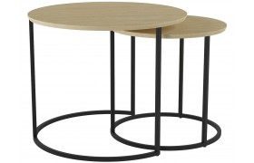 Журнальный столик Комплект Калифорния Лесли Дуб янтарный/Черный