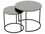 Комплект столов журнальных Калифорния Стелла Сахара нуар недорого