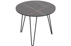 Журнальный столик Калифорния РИД Glass 430 сахара нуар/черный мато