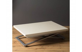 Кухонный стол трансформер Левмар Compact P01/S59 (Аворио/серебро)
