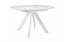 Кухонный стол DikLine BK100 Керамика Белый мрамор/подстолье /опоры