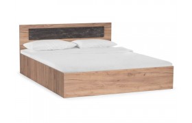 Кровать Taika 160х200 дуб золотой / камень темный