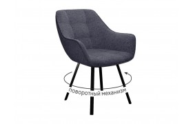 Стул DikLine 252 М поворотный, NS13 GRAPHITE, ножки черные