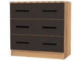 Бася Комод 3 ящика (Венге / дуб беленый) распродажа