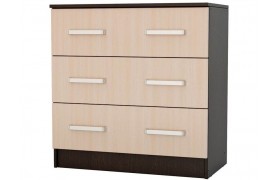 Комод Басямиф 3 ящика (Венге / дуб беленый)