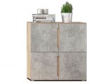 Ким Тумба 4-х створчатая, бетон темный недорого
